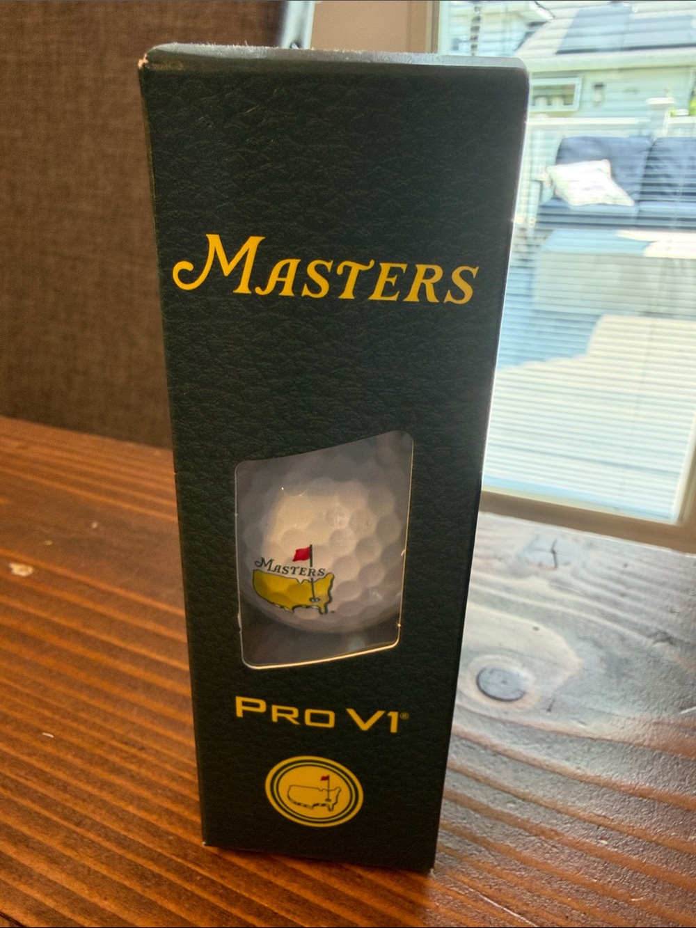 Masters Pro V1 Golf Ball with Yellow and Red Logo
